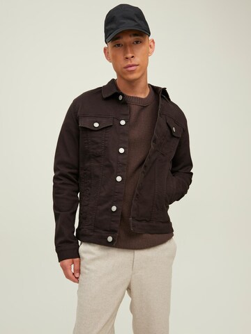 Veste mi-saison 'Alvin' JACK & JONES en noir : devant