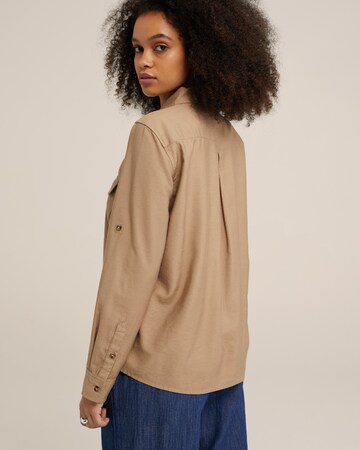 WE Fashion Bluse i beige