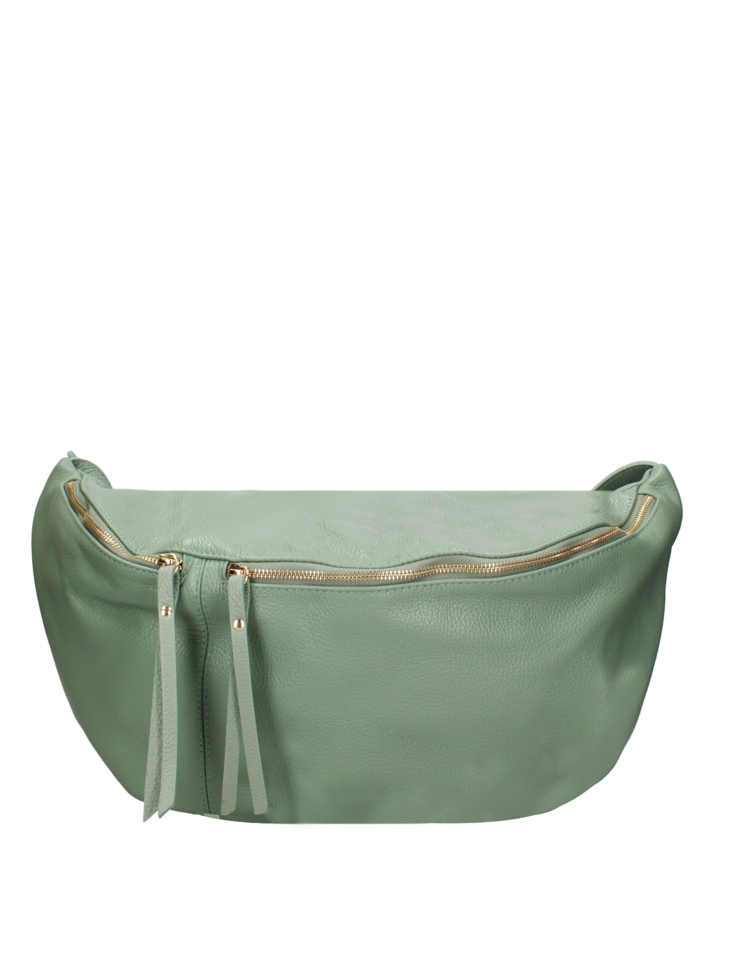 Marsupio 'Marsupio donna pelle dollaro Gave Lux - con zip e tracolla regolabile' di Chiara Ferretti in verde: frontale