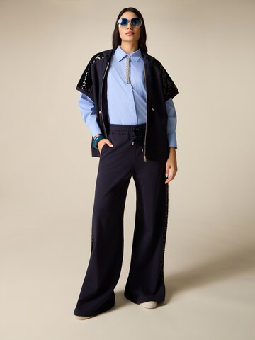 oltre - Ropa ancha Pantalón en azul: frente