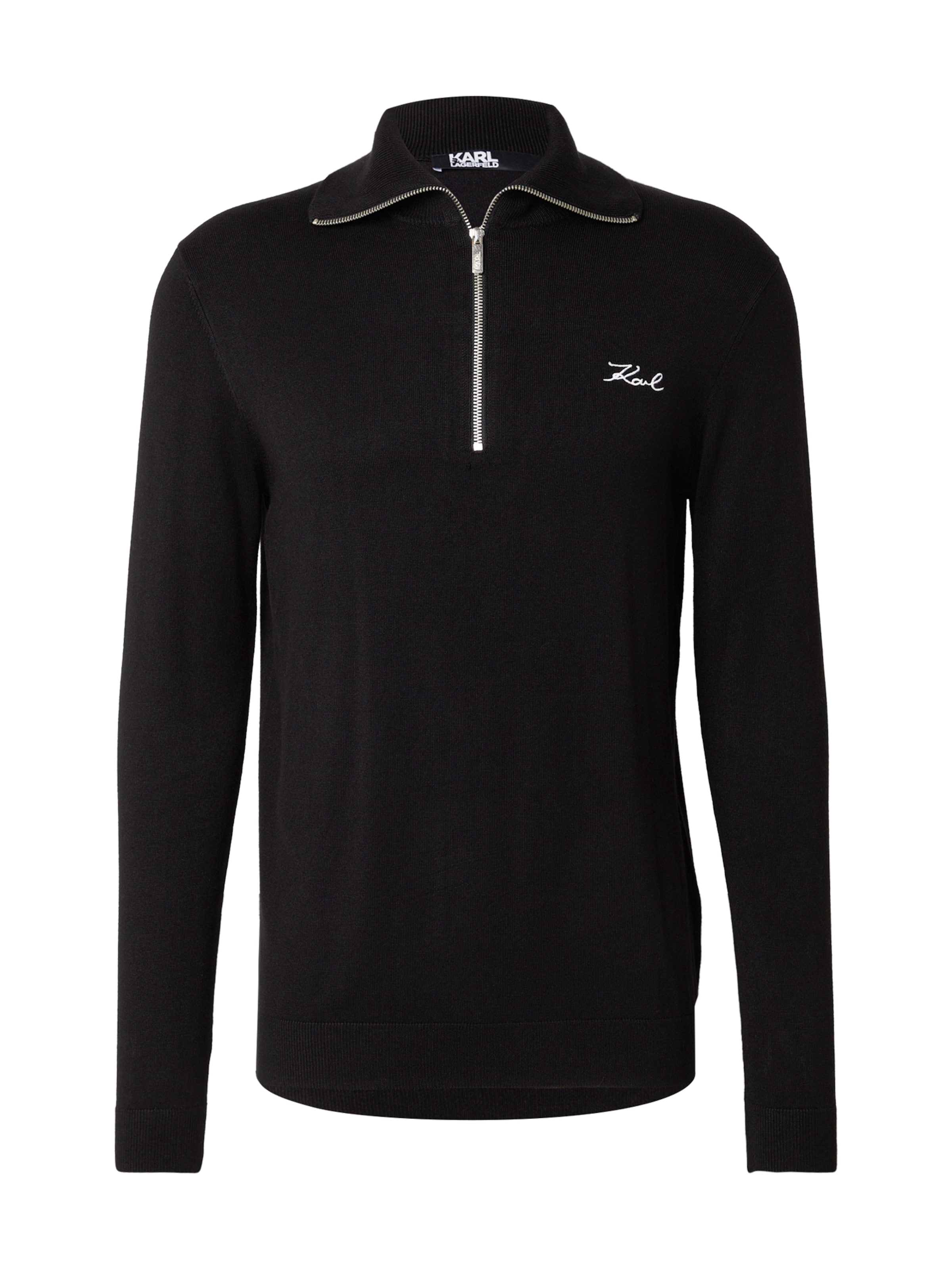 Karl Lagerfeld Пуловер в черно: отпред