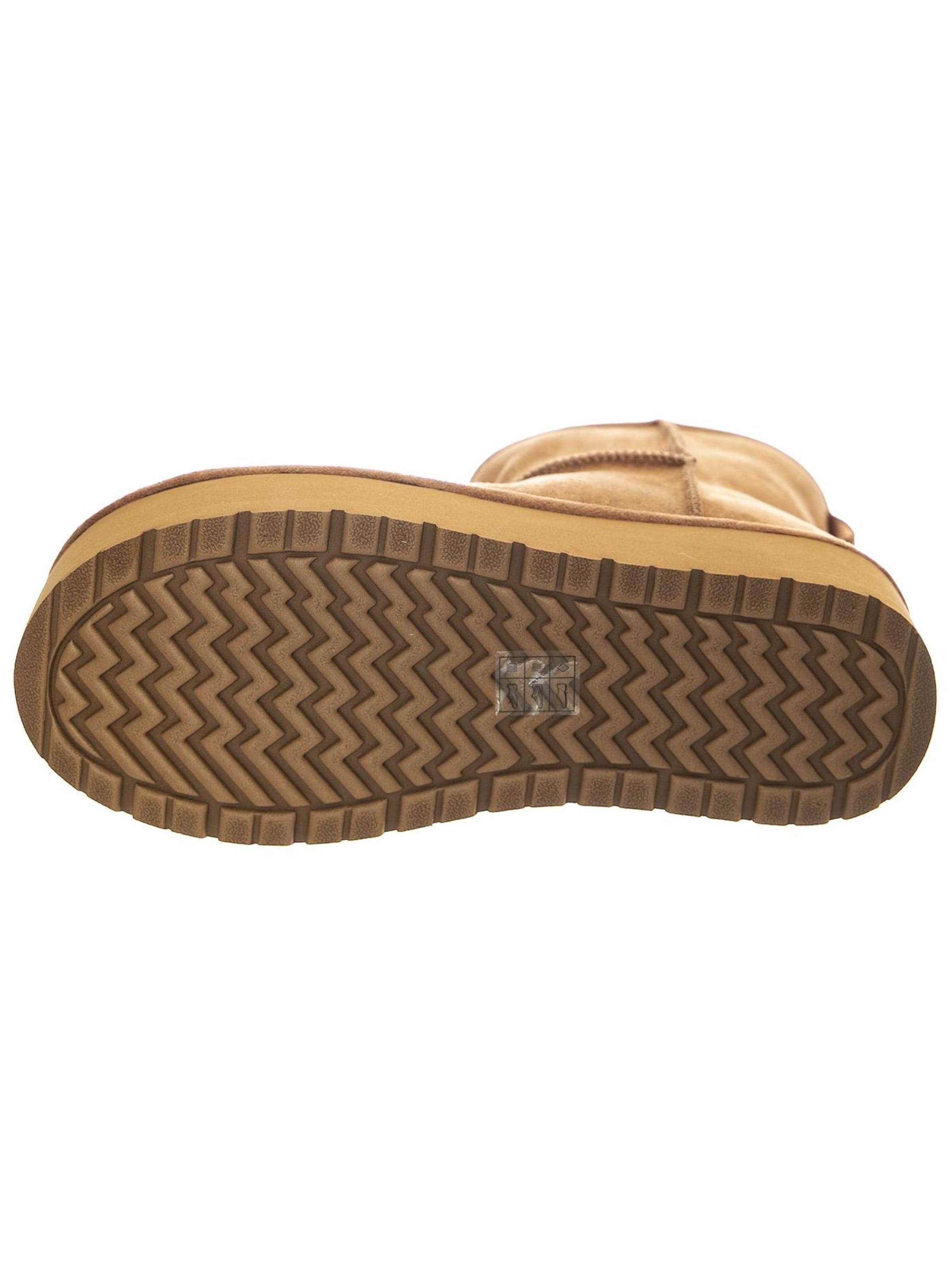 Madden Girl Boots 'Ease Tan Micro Boots' in Brown