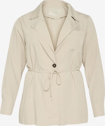 Veste mi-saison 'Trina' KAFFE CURVE en beige : devant