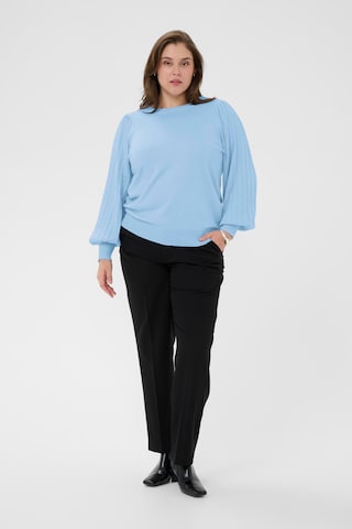 KAFFE CURVE Pullover 'KCLoni' in Blau