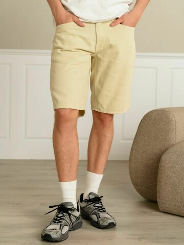 TEESHOPPEN Regular Housut ' Denim Shorts ' värissä beige