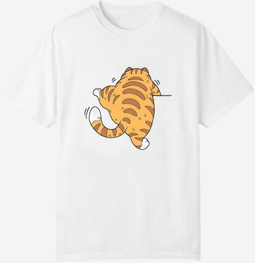 GORHEY Oversized shirt in White: front