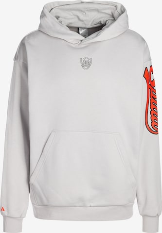 ADIDAS PERFORMANCE Athletic Sweatshirt 'D.O.N. Select' in White: front