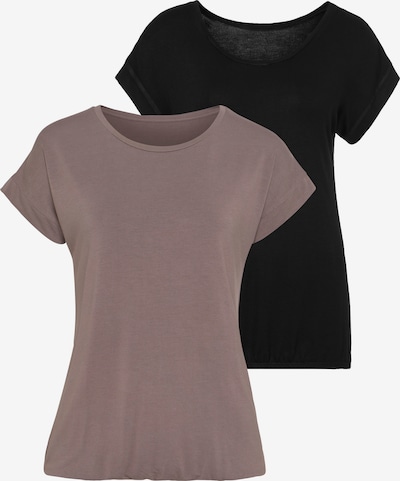 VIVANCE Shirt in Taupe / Black, Item view