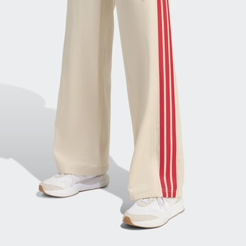 ADIDAS SPORTSWEAR Wide leg Workout Pants in Beige