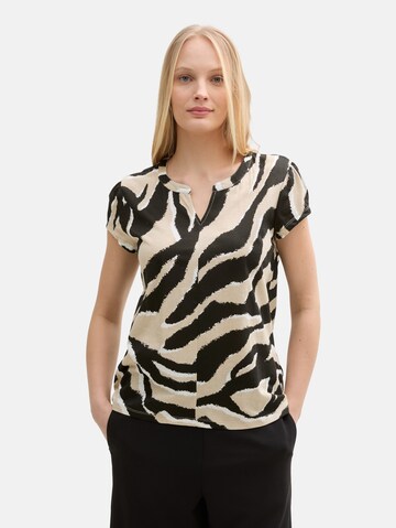 T-shirt TOM TAILOR en beige : devant