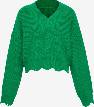 Pull-over MYMO en vert : devant