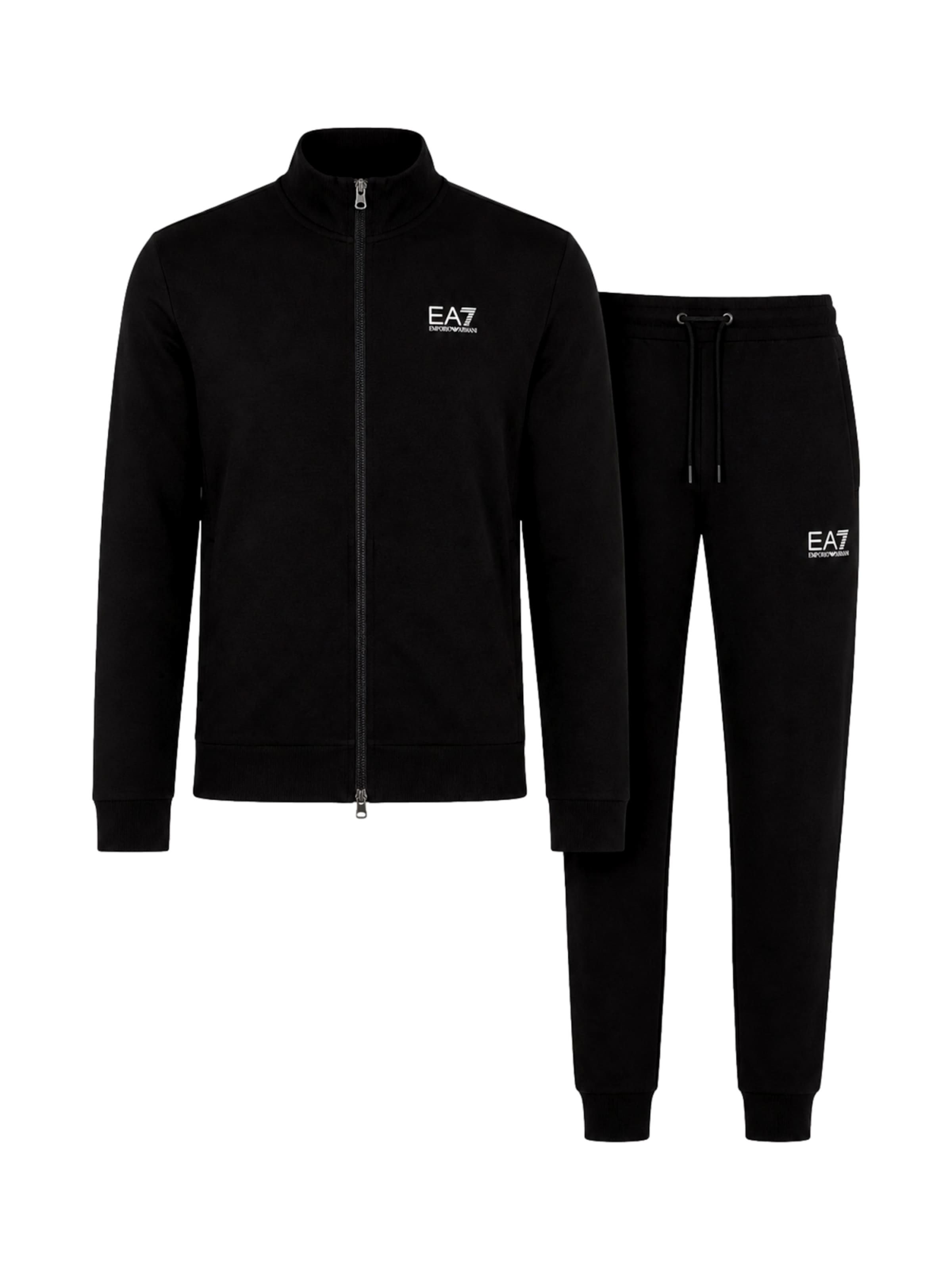 EA7 Emporio Armani Sweatsuit in Black: front