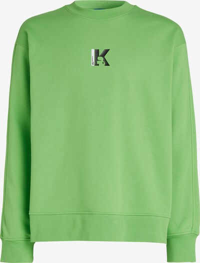 KARL LAGERFELD JEANS Sweatshirt i lysegrønn / svart / hvit, Produktvisning