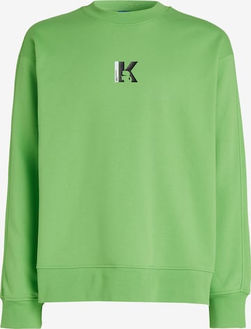 KARL LAGERFELD JEANS - Sweatshirt em verde: frente