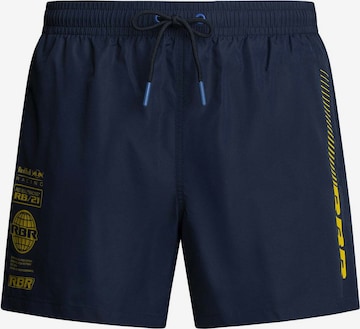 Red Bull Racing x Pepe Jeans Zwemshorts 'Red Bull Racing x Pepe Jeans Motor' in Blauw: voorkant
