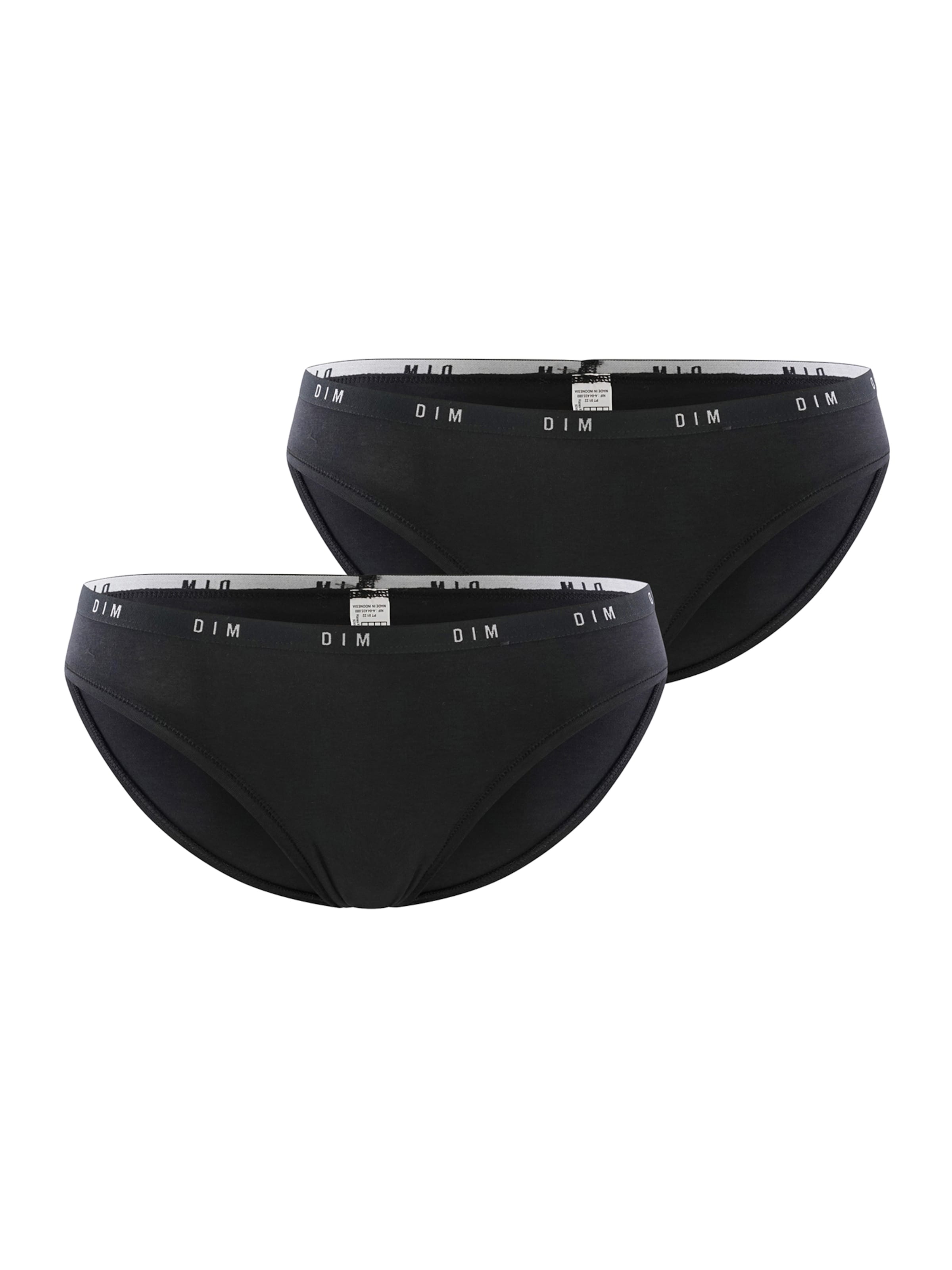 DIM Panty 'Originals' in Black: front