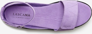 LASCANA Sandals in Purple