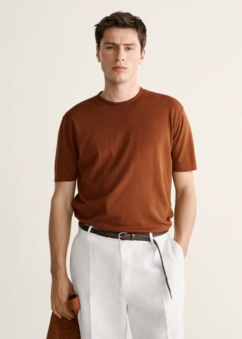 MANGO MAN Shirt 'Sun' in Orange: front