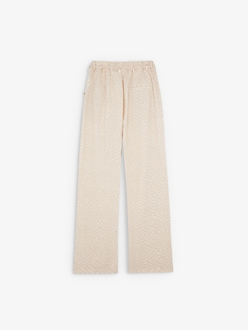 Scalpers Wide leg Byxa 'Trim ' i beige