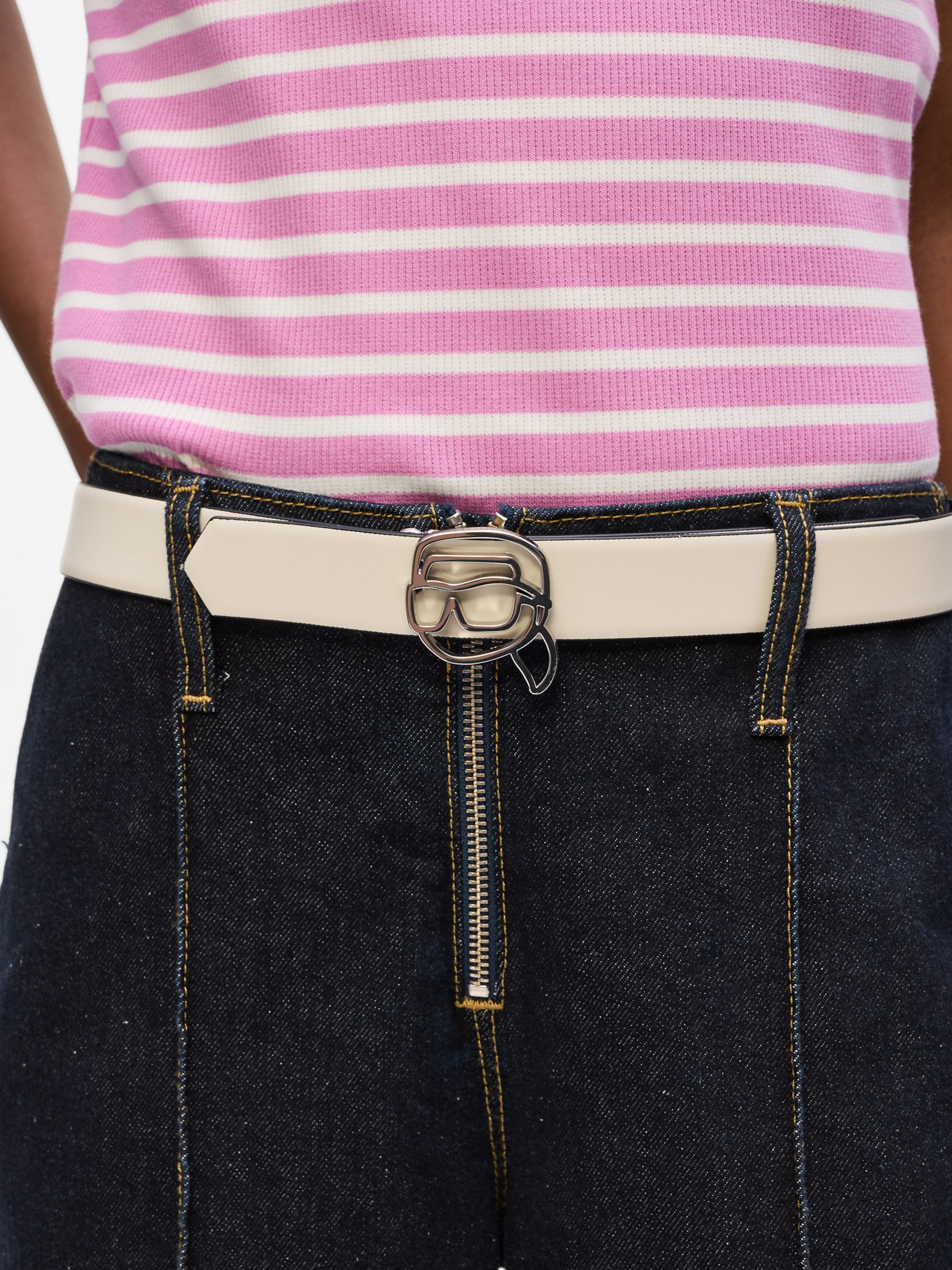 Karl Lagerfeld Ремень 'Ikon' в Черный