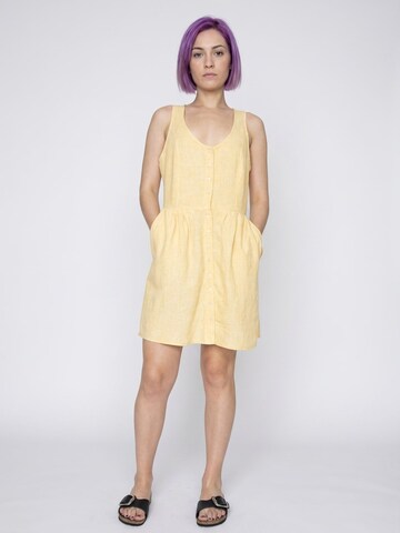 Robe 'Monte' Obey en jaune : devant
