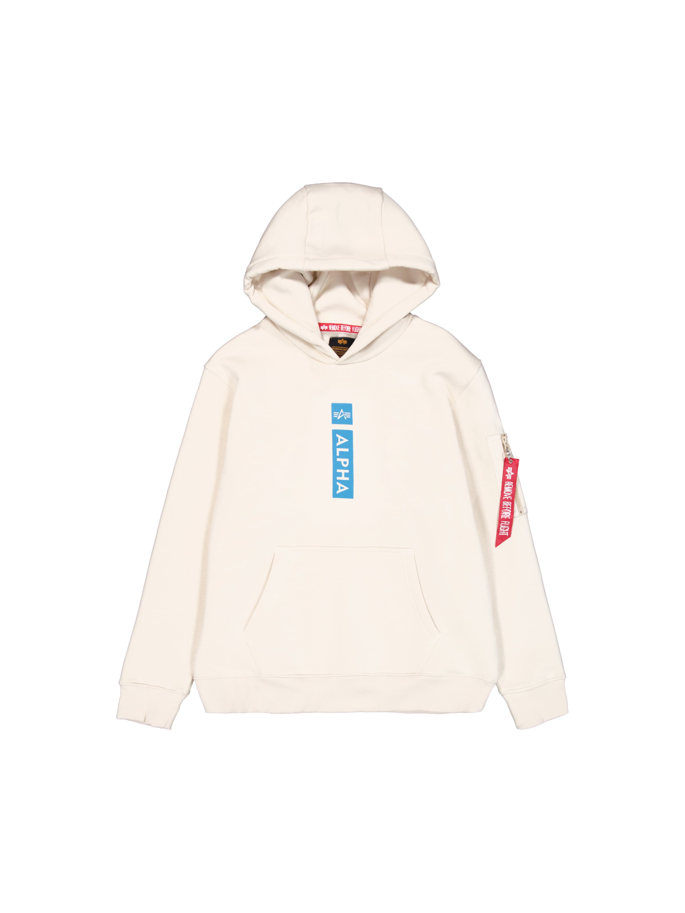 Bluză de molton de la ALPHA INDUSTRIES pe bej: față
