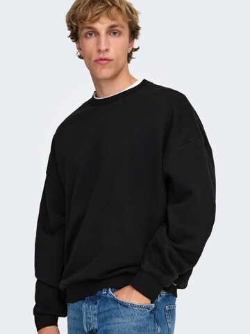 Only & Sons Sweatshirt 'ONSCeres' in Black
