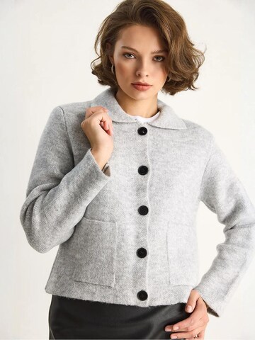 Bianco Lucci Strickjacke in Grau
