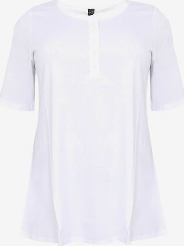 Yoek Tunic ' COTTON ' in White: front