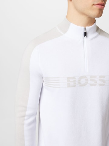 Pull-over 'Zirros' BOSS Green en blanc