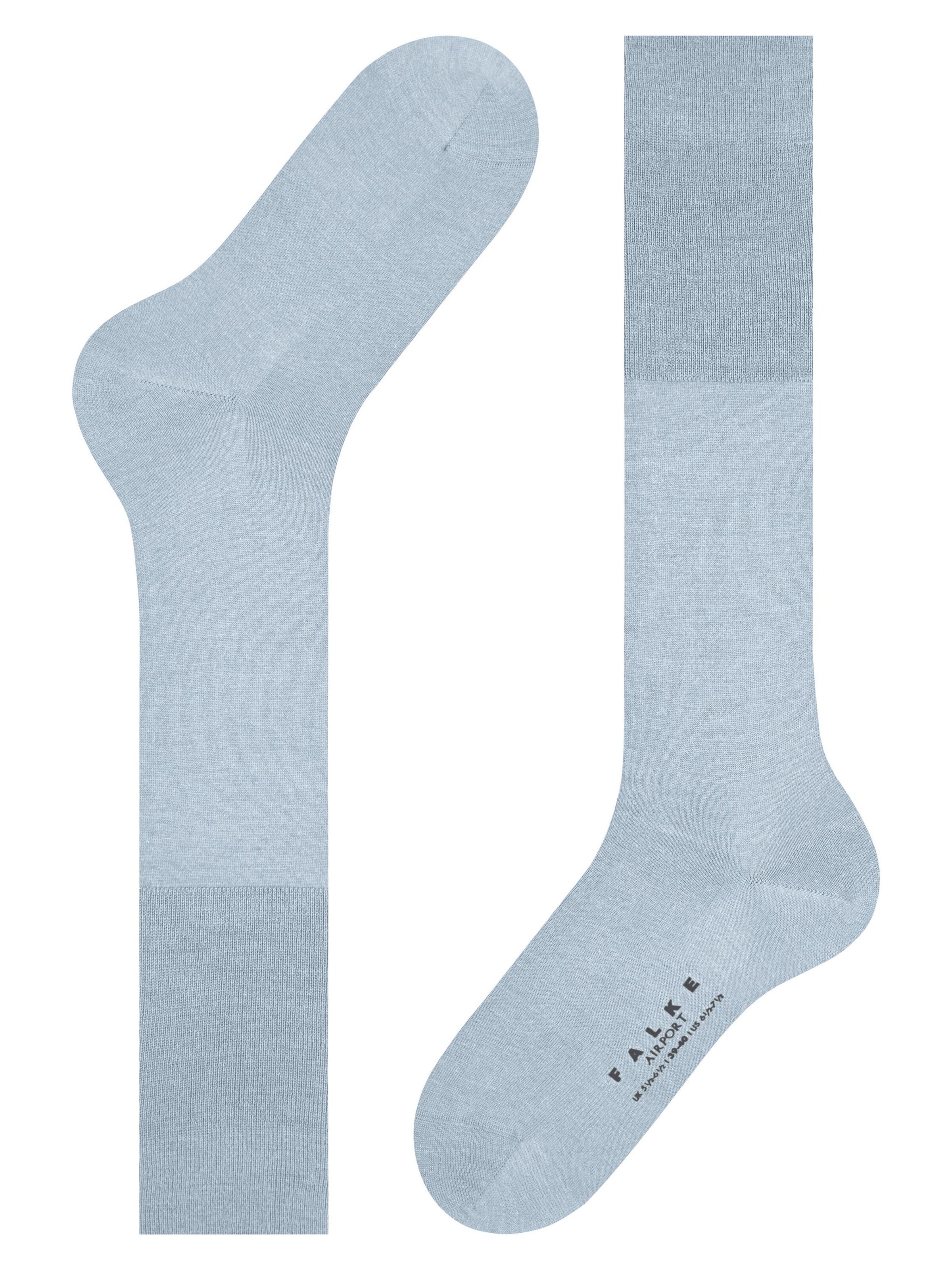 FALKE Knee High Socks 'Airport' in Blue: front