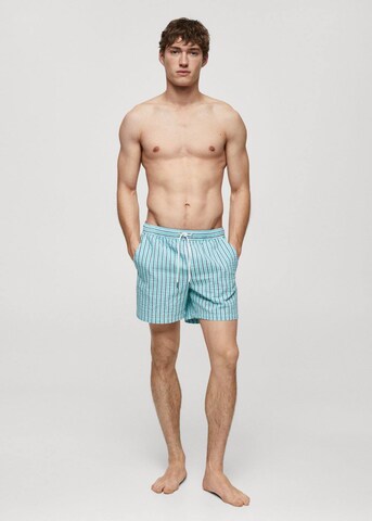 MANGO MAN Swim Trunks 'Rayac' in Blue