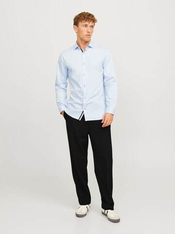 JACK & JONES Loosefit Pressveckad byxa 'JPSTKarl Banks' i svart