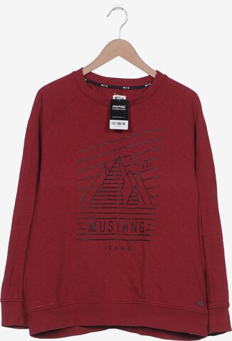 MUSTANG Sweatshirt & Zip-Up Hoodie in XL in Red: front