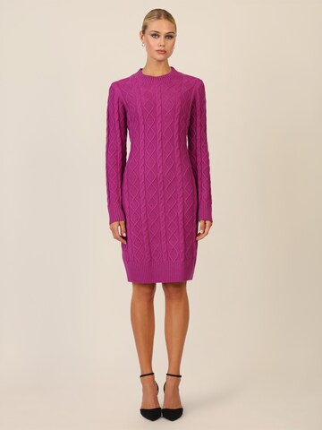 APART Knitted dress in Purple