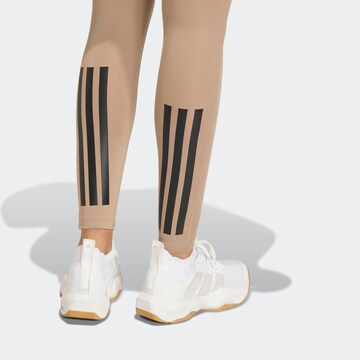 ADIDAS PERFORMANCE Skinny Sporthose in Beige