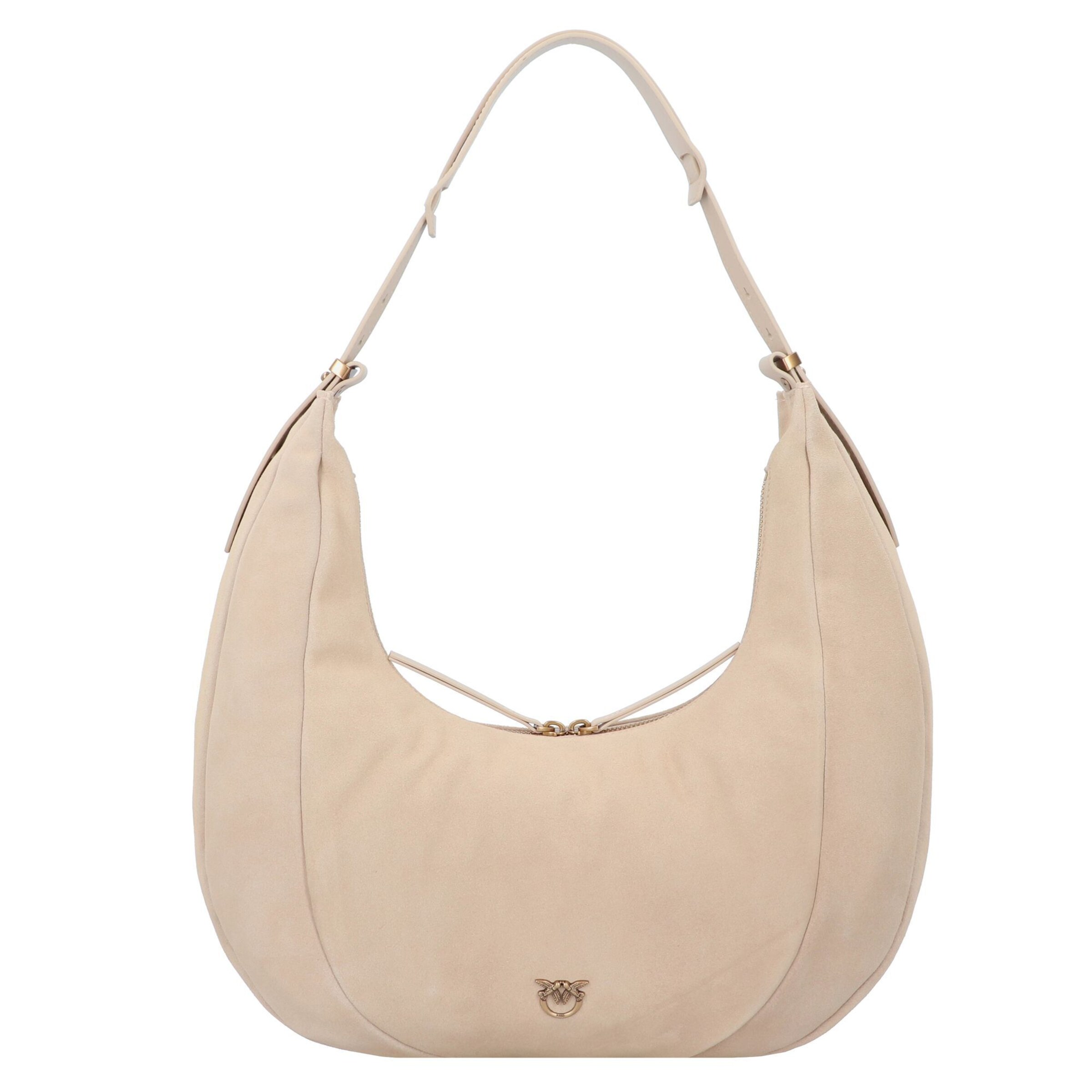 PINKO Schoudertas 'Slouchy' in Beige: voorkant