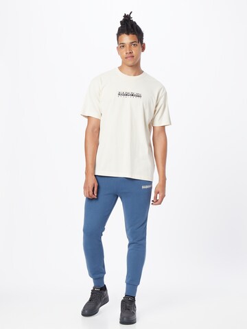 NAPAPIJRI Tapered Trousers 'M-box' in Blue