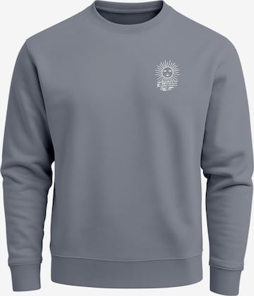 Neverless Sweatshirt 'Compass' in Grey: front