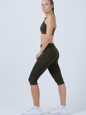 SPORTKIND - Skinny Leggings '3/4 Sport Leggings' en verde