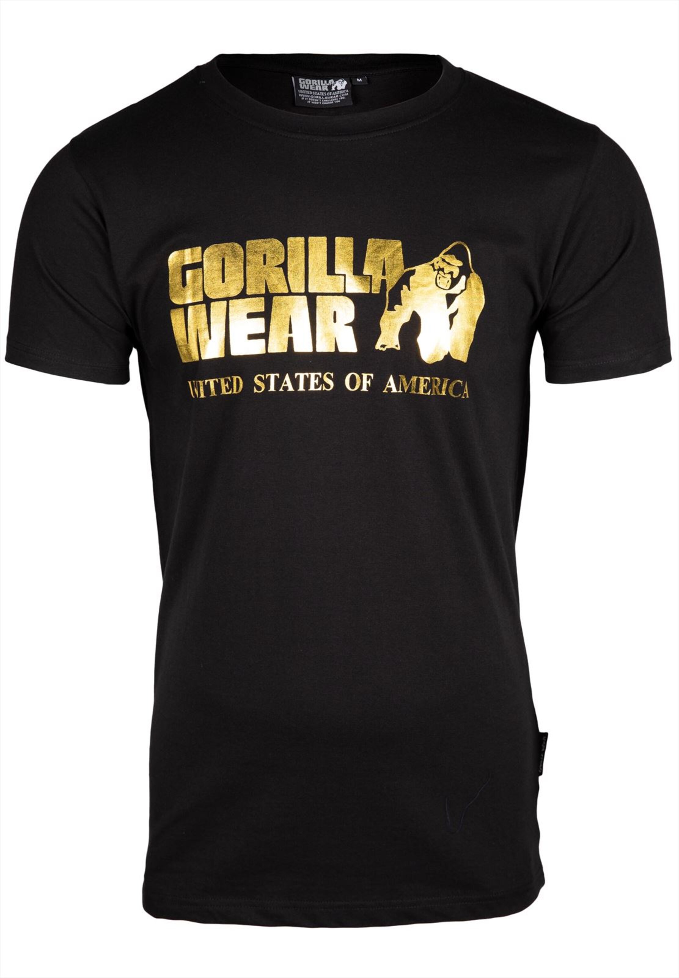 Maglia funzionale 'Classic' di Gorilla Wear in nero: frontale