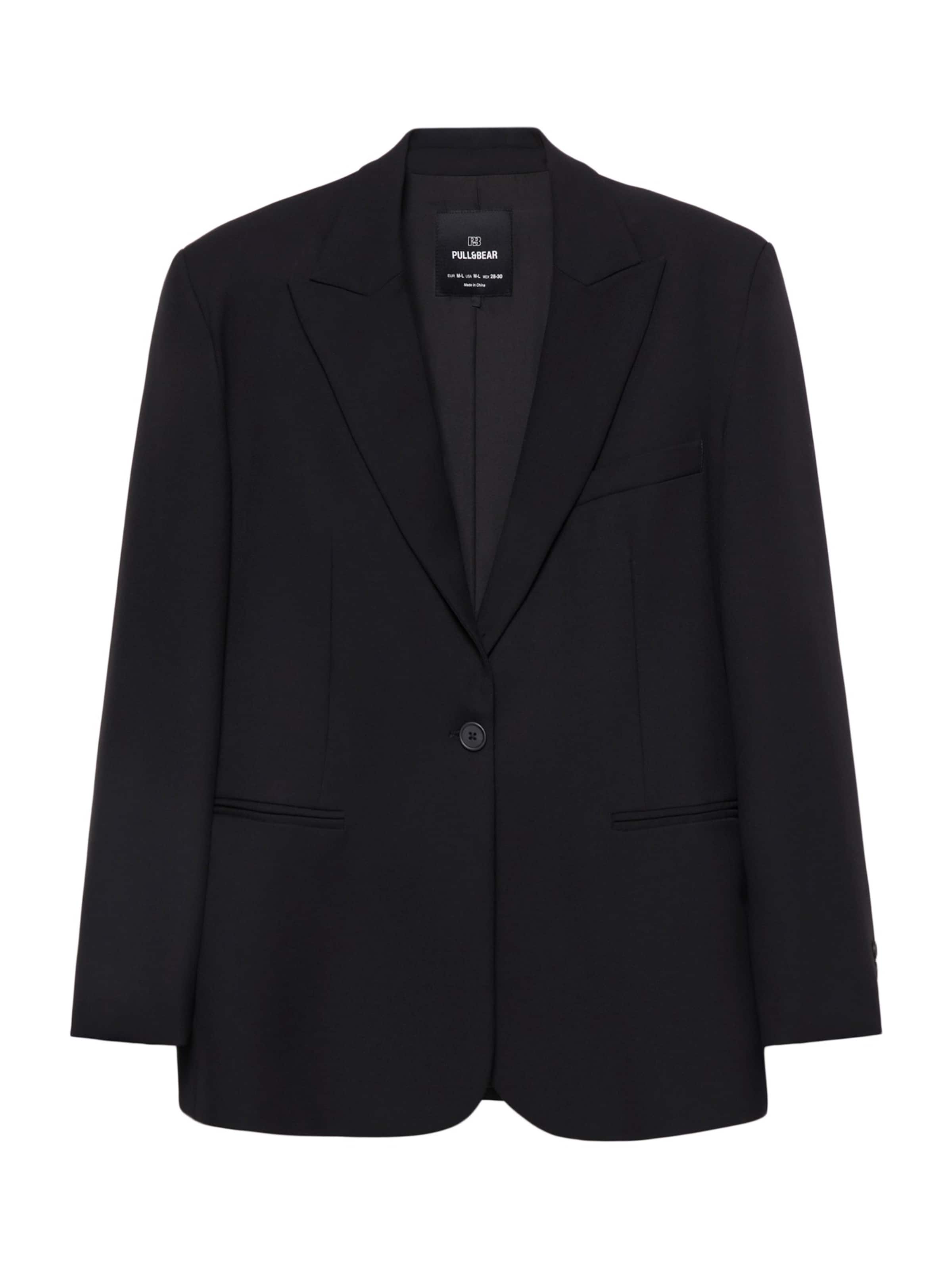 Pull&BearSako - crna boja: prednji dio