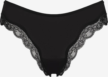 cfab - Tanga 'Lace Tanga' en negro: frente