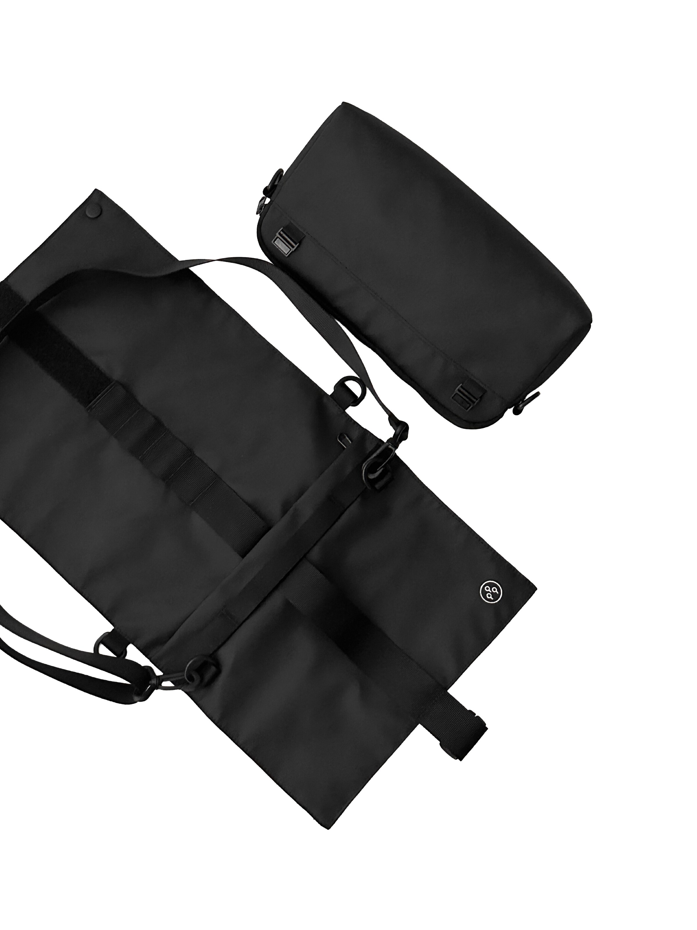 KIWEE Schoudertas 'Triangle Sling' in Zwart