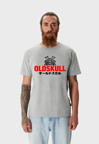 Oldskull Shirt in Grijs: voorkant
