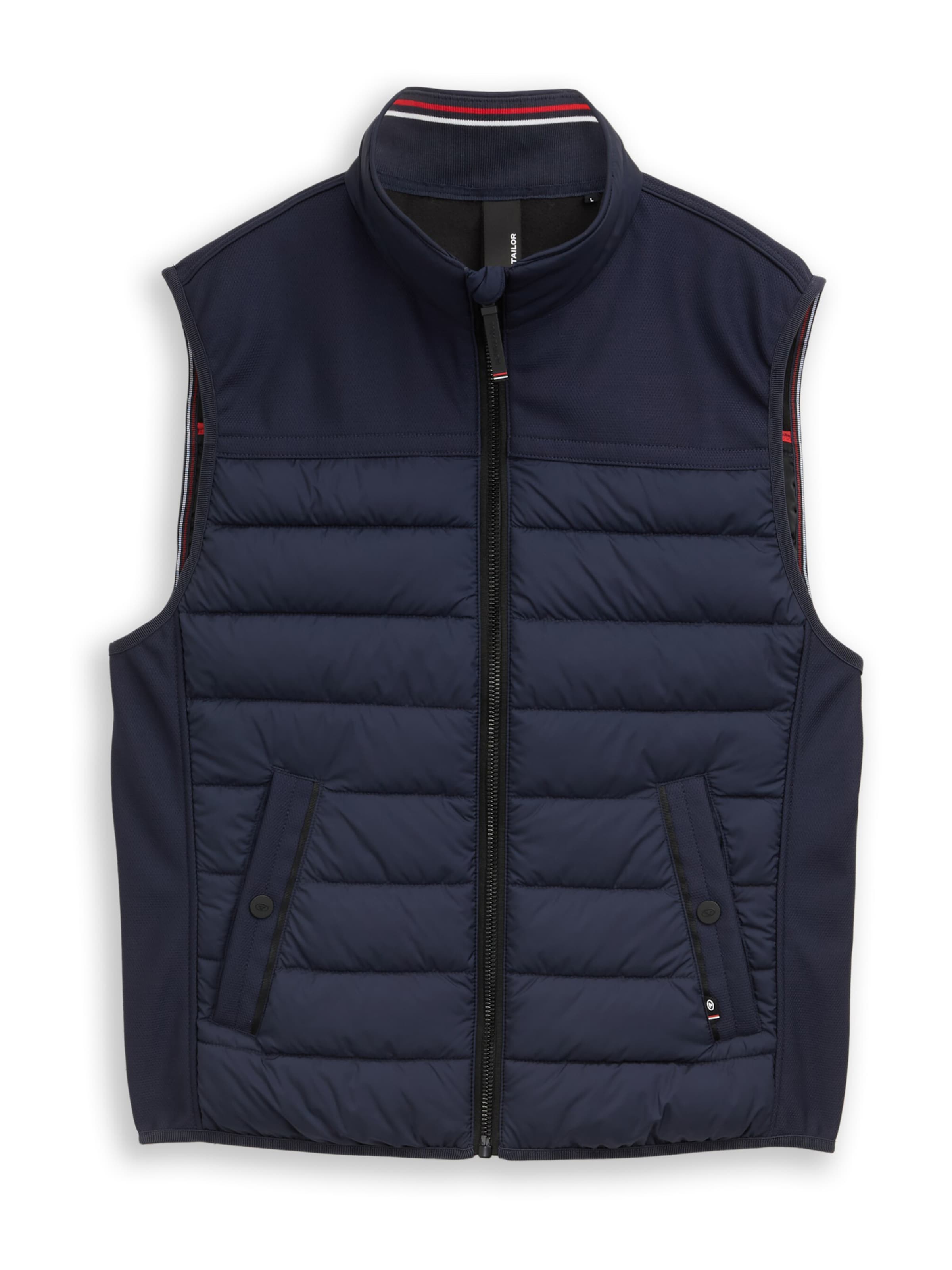 TOM TAILOR Vesta – modrá: přední strana