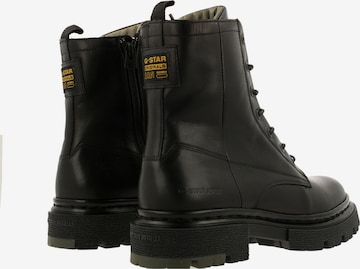 G-Star RAW Lace-Up Ankle Boots 'Kafey' in Black