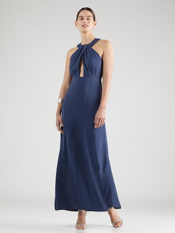 Coast Evening Dress in Blue: front