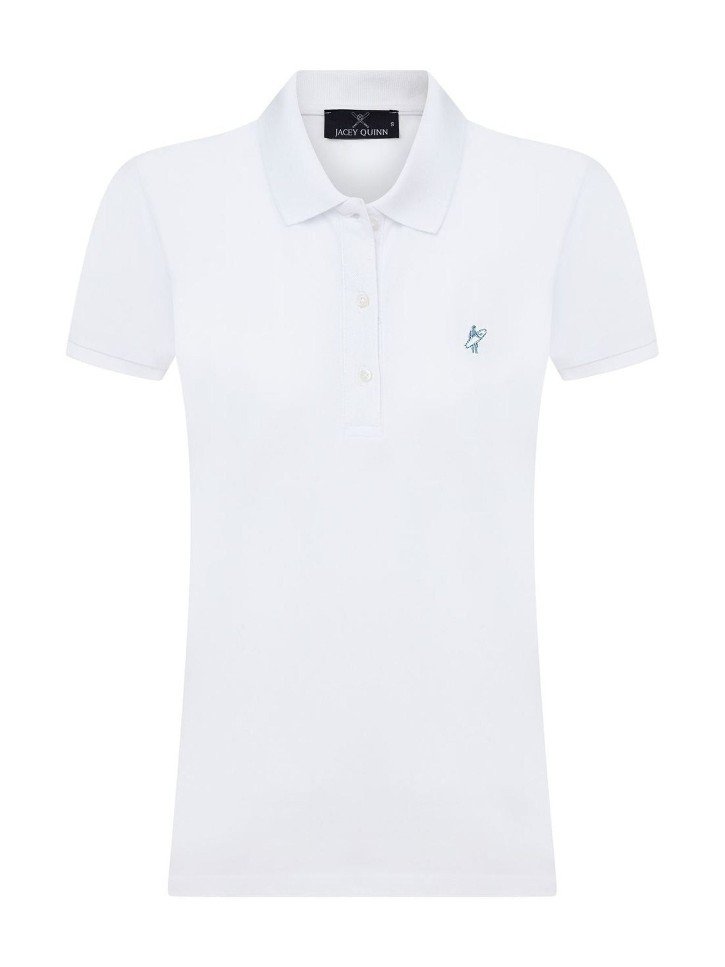 Jacey Quinn - Camiseta en blanco: frente