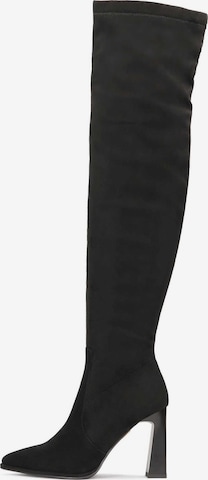 KazarČizme iznad koljena - crna boja: prednji dio